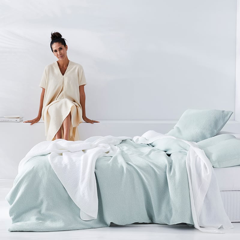 Lindy Klim Sayan Quilt Cover Smokey Sky