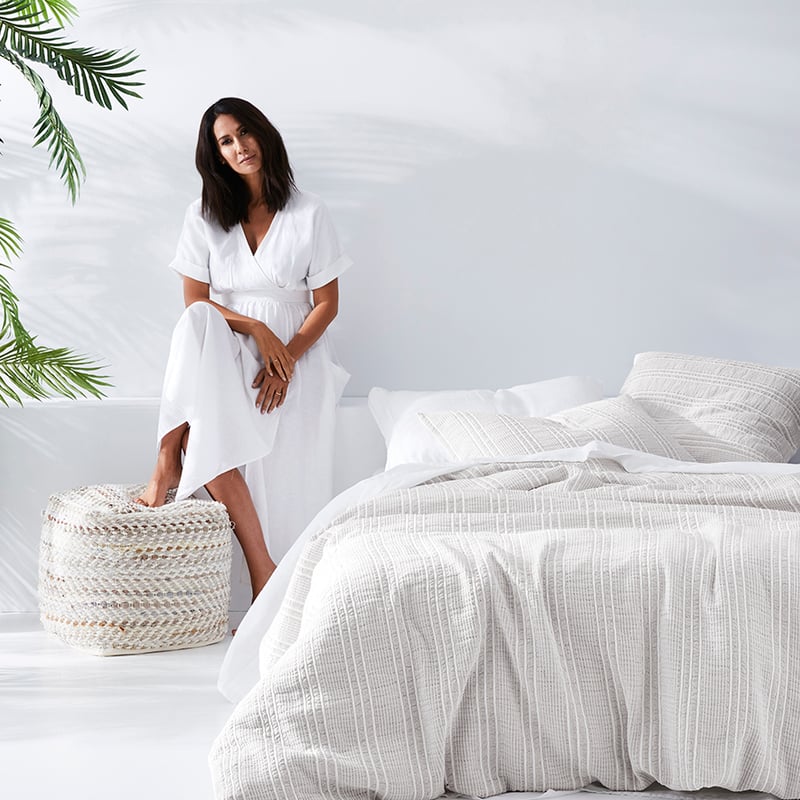 Lindy Klim Lovina Quilt Cover Linen