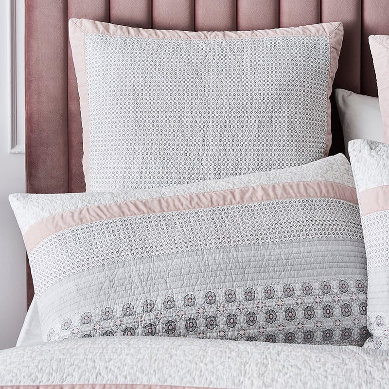 Florentine Quilted Quilt Cover Pink