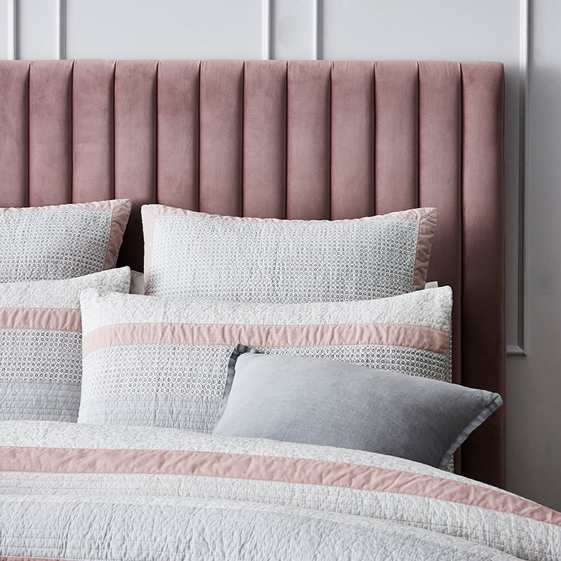 Florentine Quilted Quilt Cover Pink