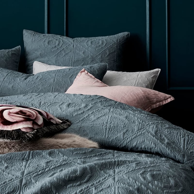 Malta Quilted Quilt Cover Sage
