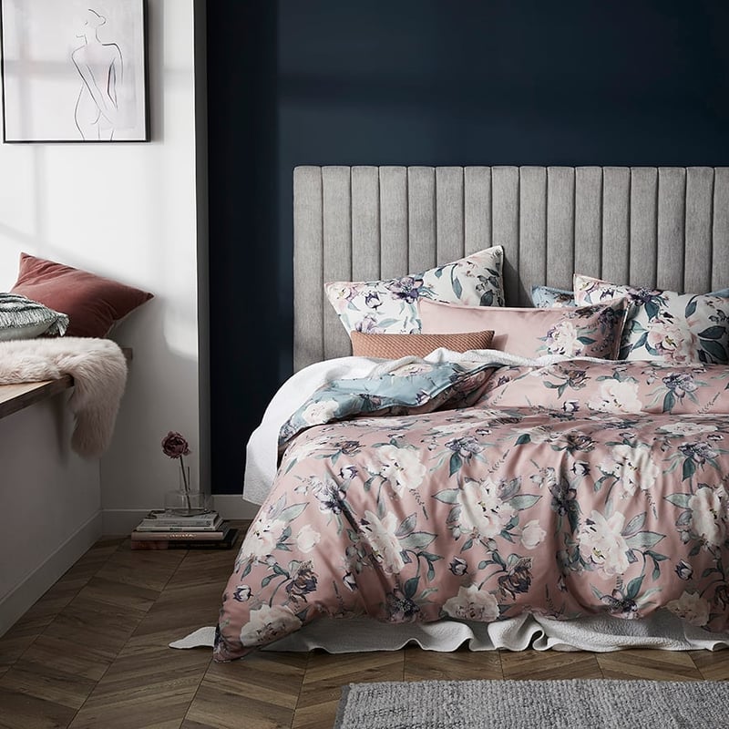 Winter Romance Quilt Cover Set Fog