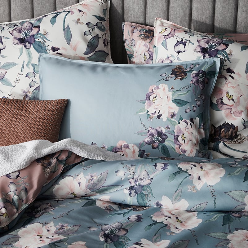 Winter Romance Quilt Cover Set Fog