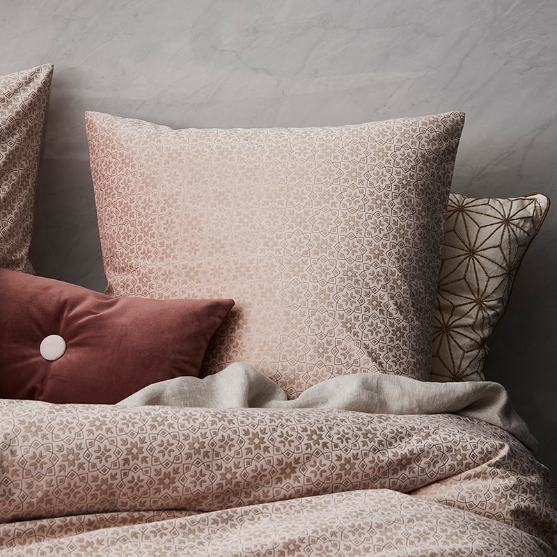 Gatsby Velvet Quilt Cover Set Dusty Pink