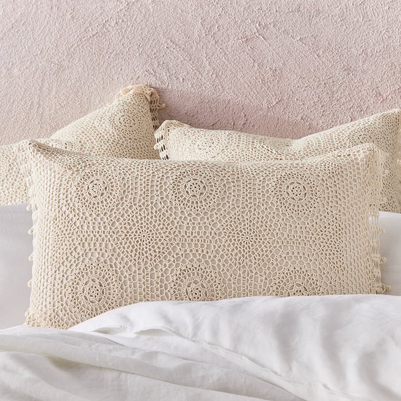 Crochet Natural Bed Runner