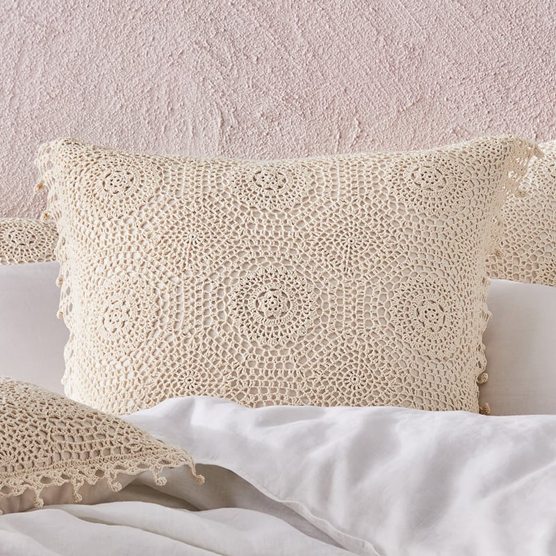 Crochet Natural Bed Runner