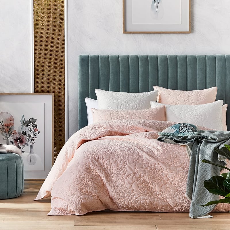 Selma Quilted Pink Quilt Cover