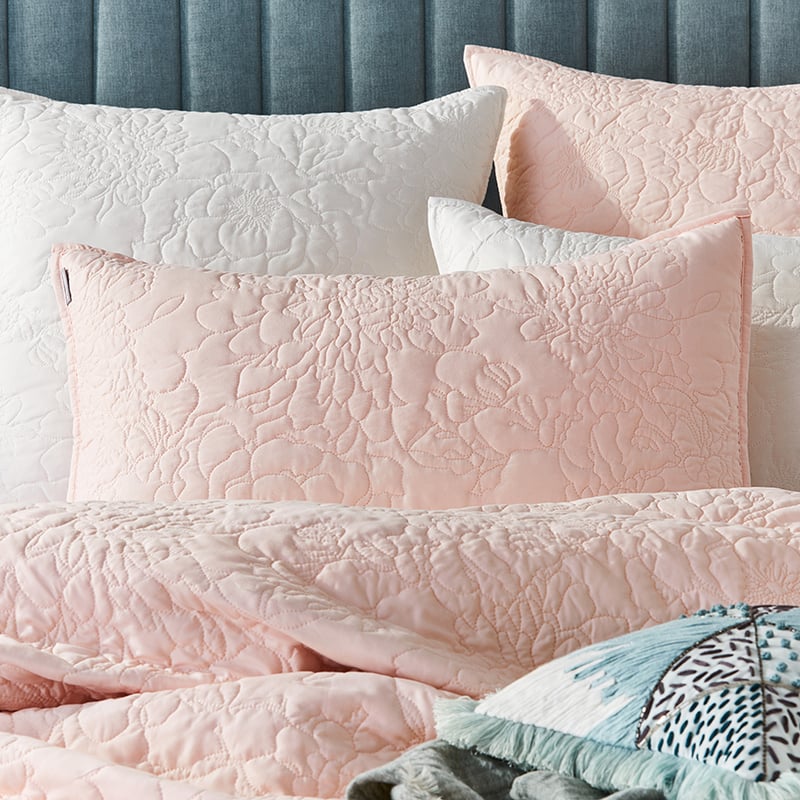 Selma Quilted Pink Quilt Cover