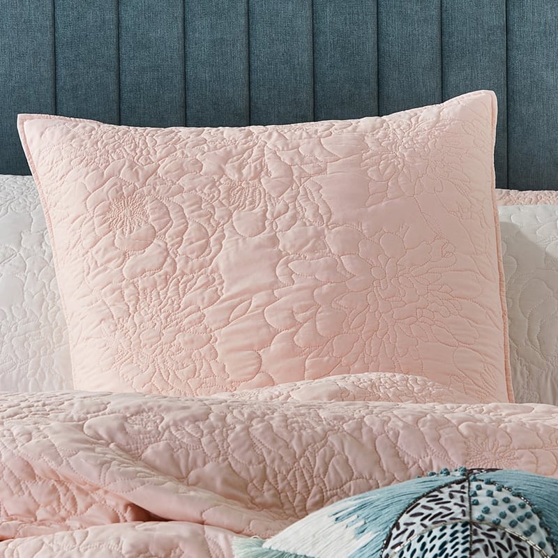 Selma Quilted Pink Quilt Cover