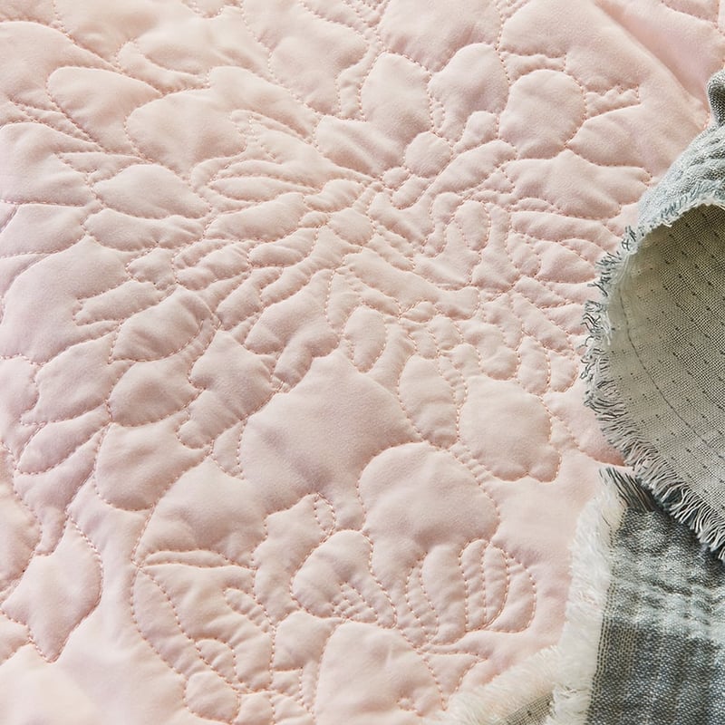 Selma Quilted Pink Quilt Cover