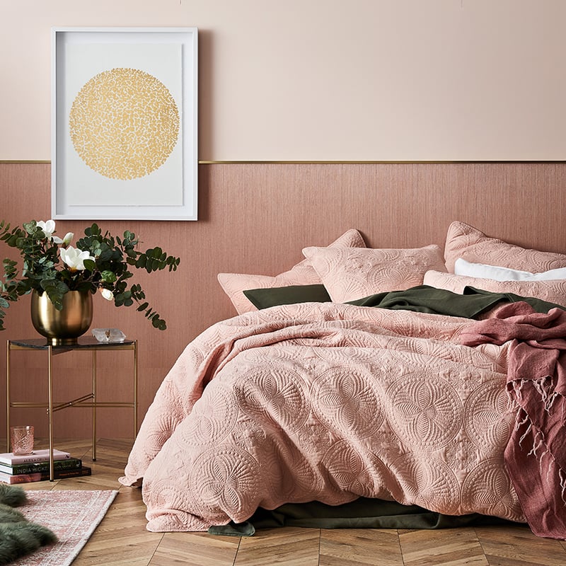 Palermo Quilted Quilt Cover in Blossom