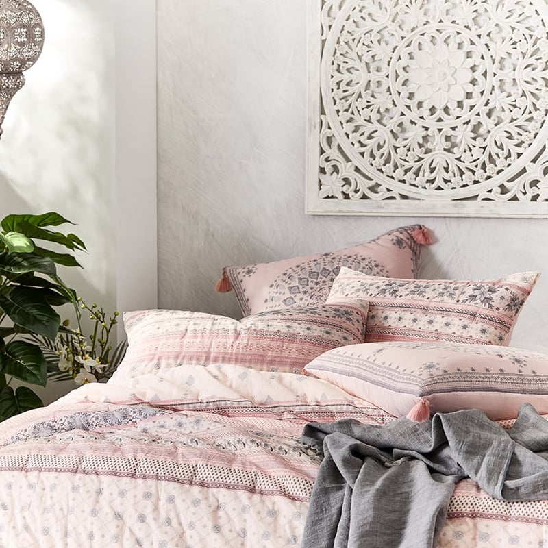 Gypsy Quilted Blush Quilt Cover