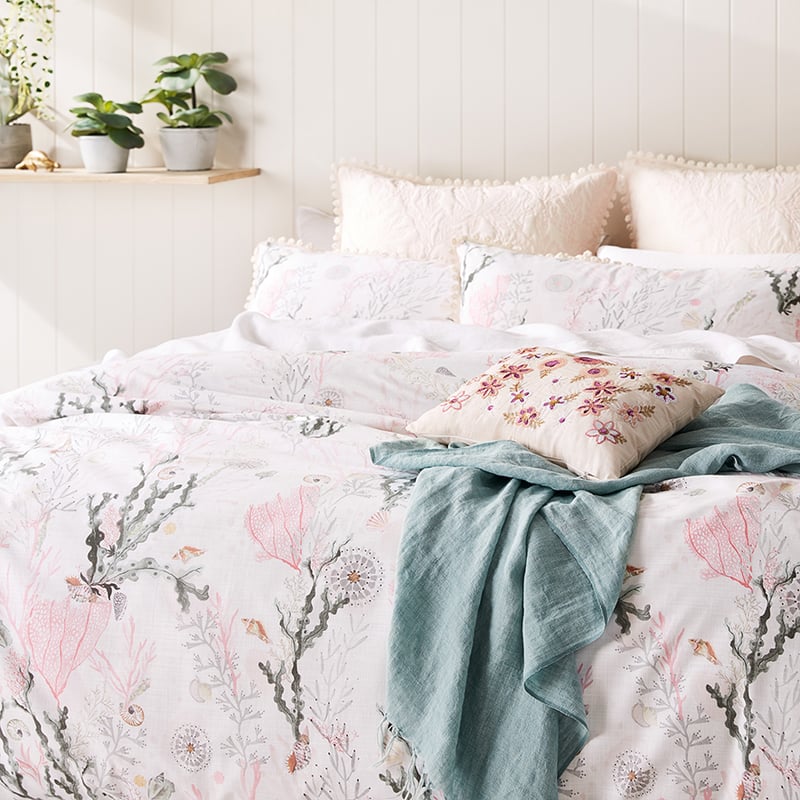Whitehaven Quilt Cover Set Pink