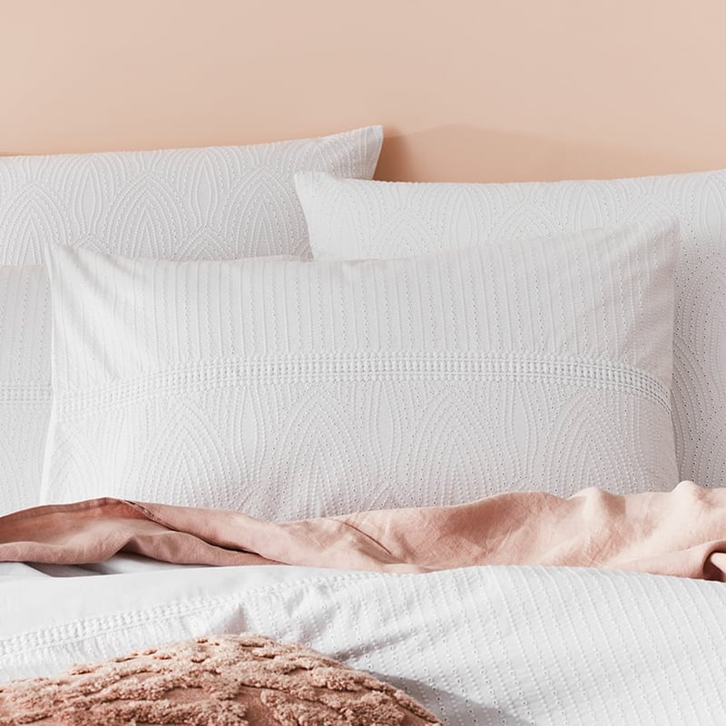 Panama Quilt Cover White