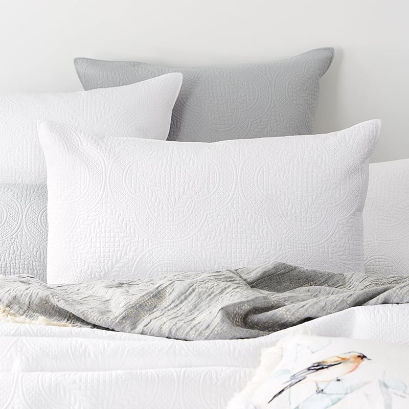 Quinn Quilted Quilt Cover Snow