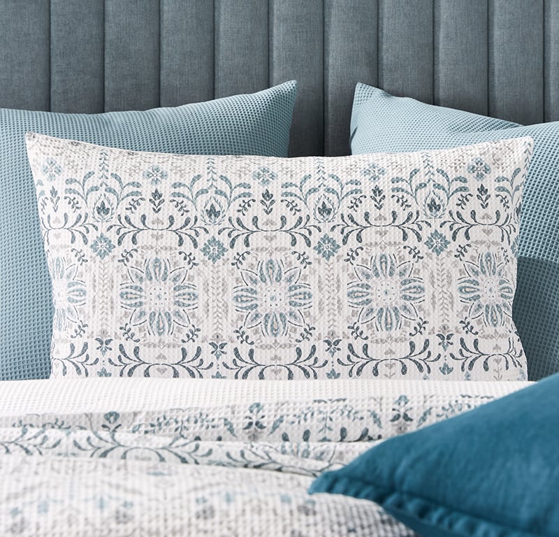Cyprus Waffle Quilt Cover Set Arctic