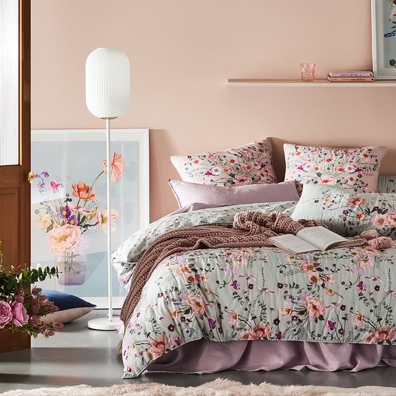 Precious Floral Sky Quilt Cover