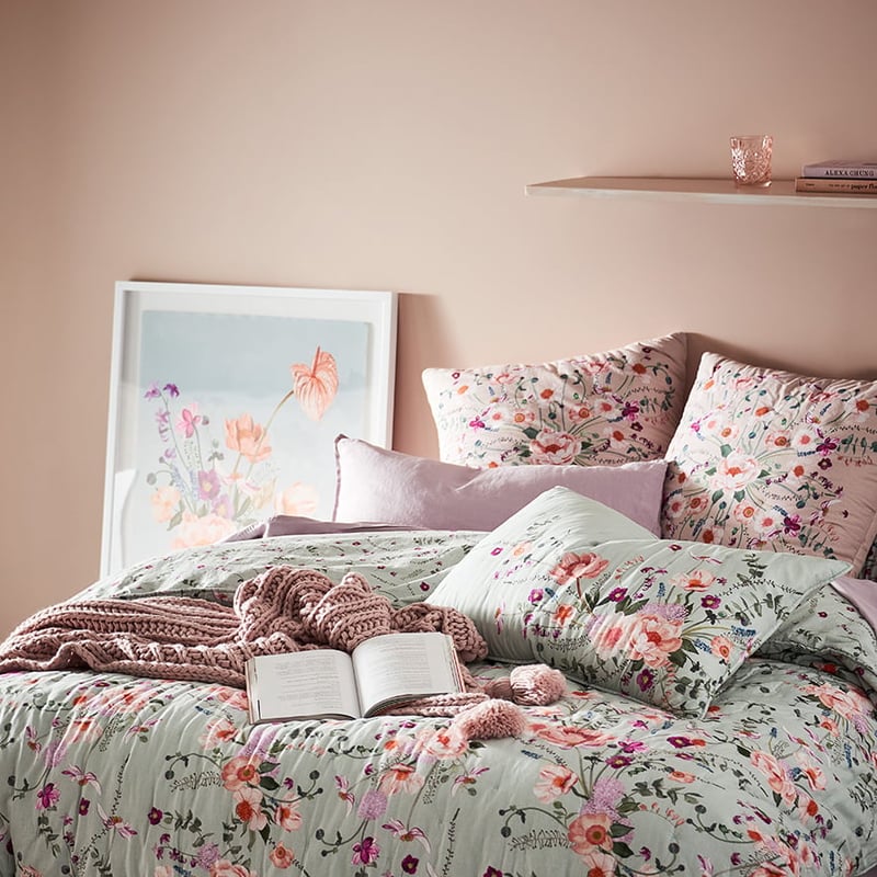 Precious Floral Sky Quilt Cover