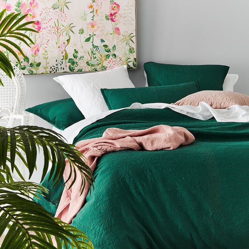 Java Matelasse Fern Quilt Cover