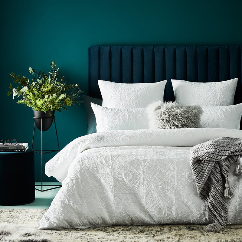 Mirage White Quilt Cover