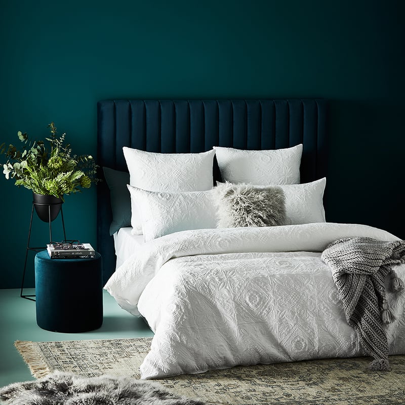 Mirage White Quilt Cover