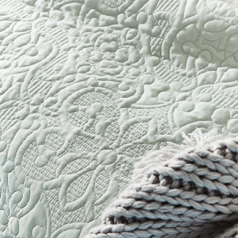 Chloe Quilted Glacier Coverlet