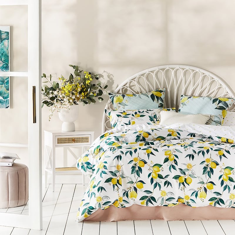 Citron Lemon Quilt Cover Set