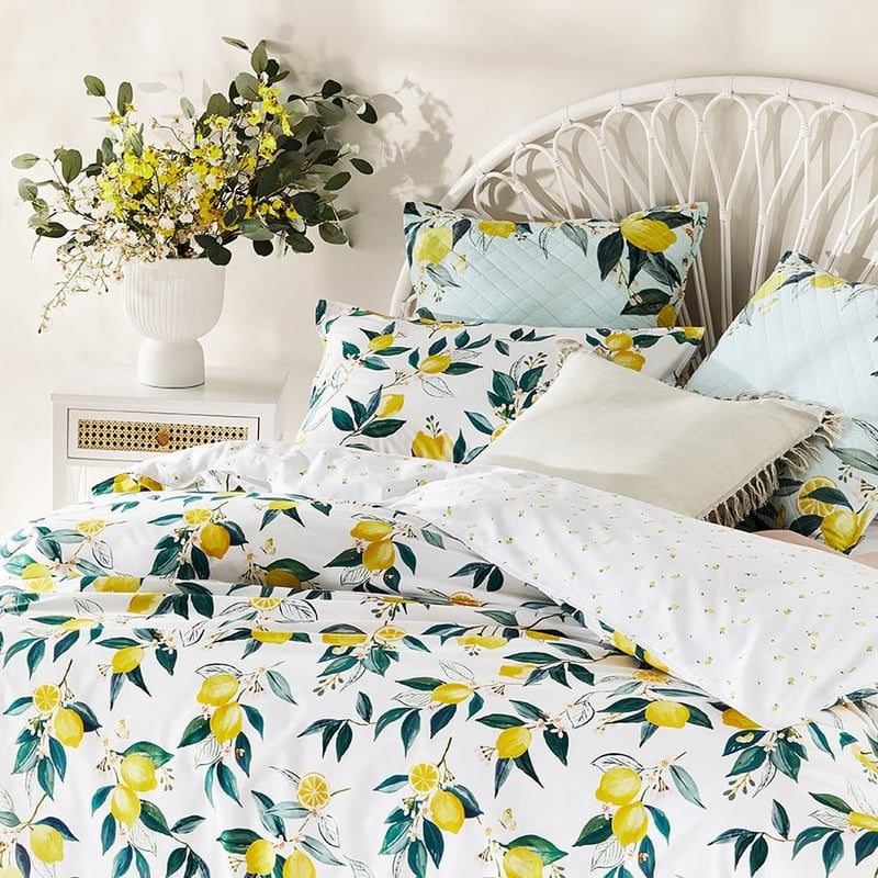 Citron Lemon Quilt Cover Set