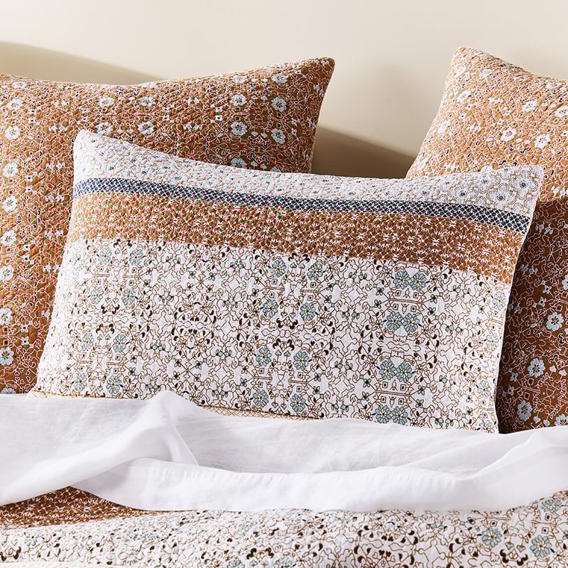 Rani Quilted Clay Quilt Cover