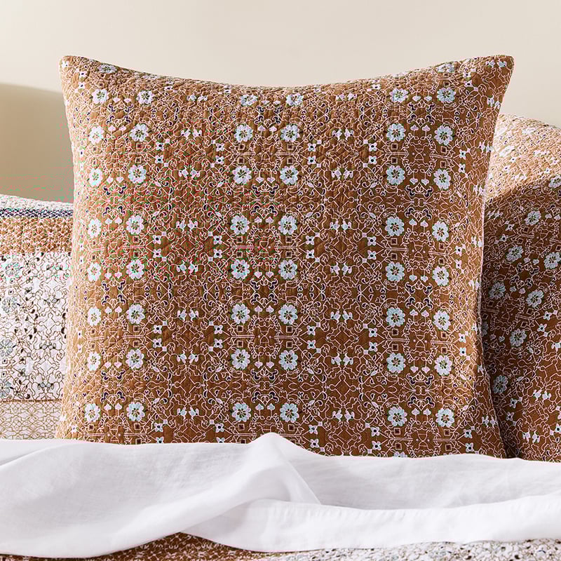 Rani Quilted Clay Quilt Cover