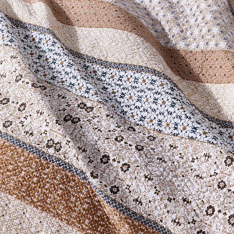 Rani Quilted Clay Quilt Cover
