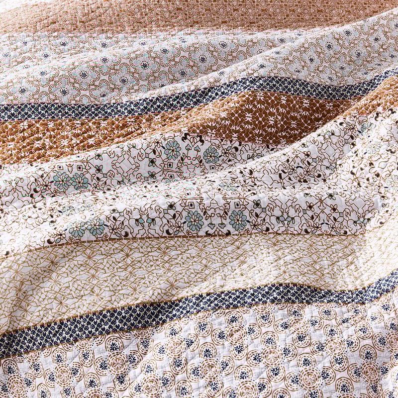 Rani Quilted Clay Quilt Cover