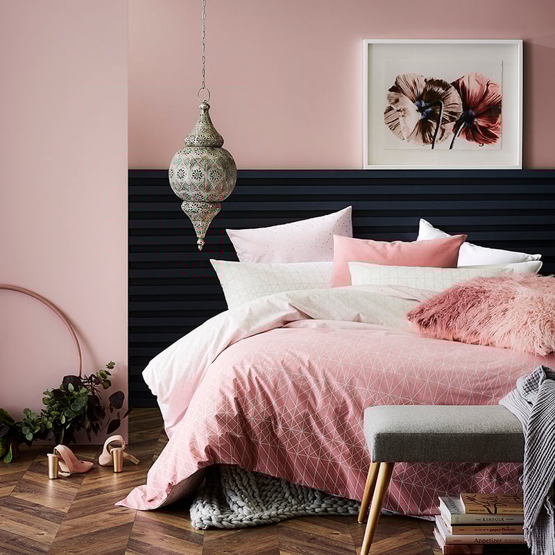 Rebecca Judd Loves Fusion Quilt Cover Set Blush