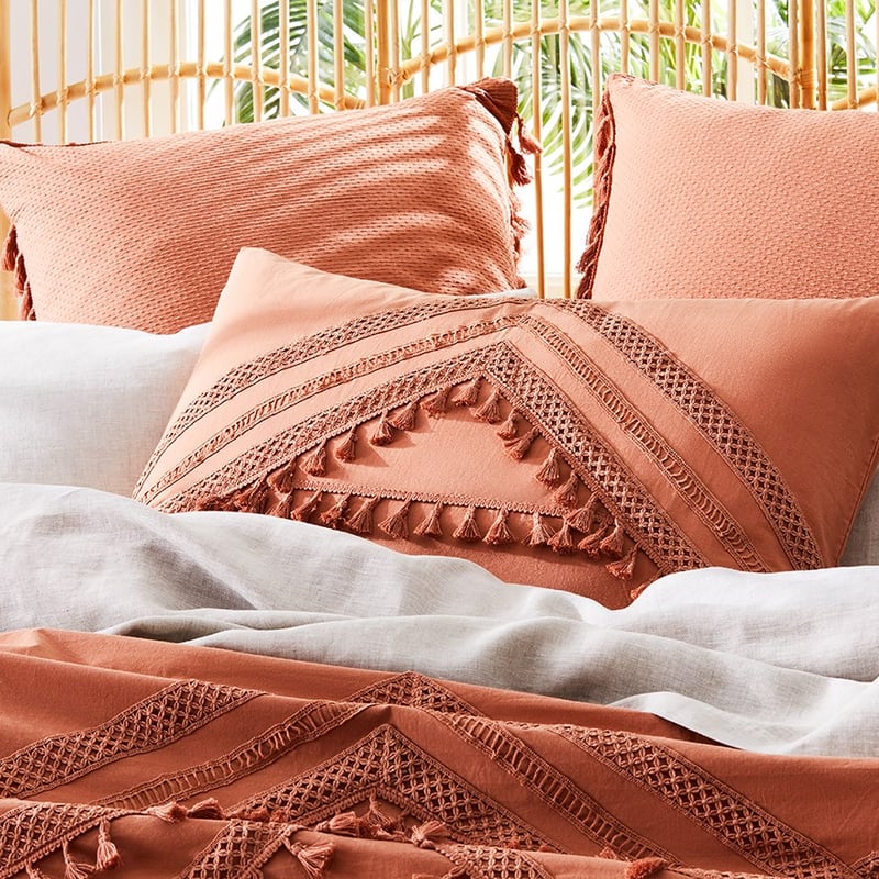 Rebecca Judd Loves Como Terracotta Quilt Cover