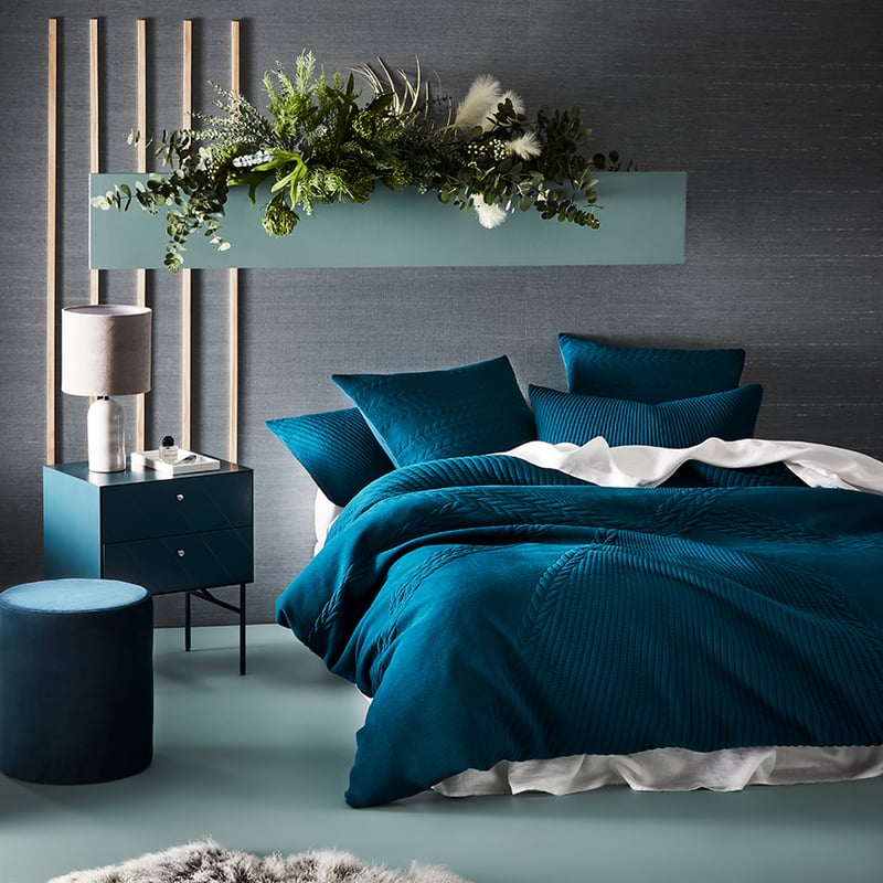 Rebecca Judd Loves Miller Jersey Peacock Quilt Cover