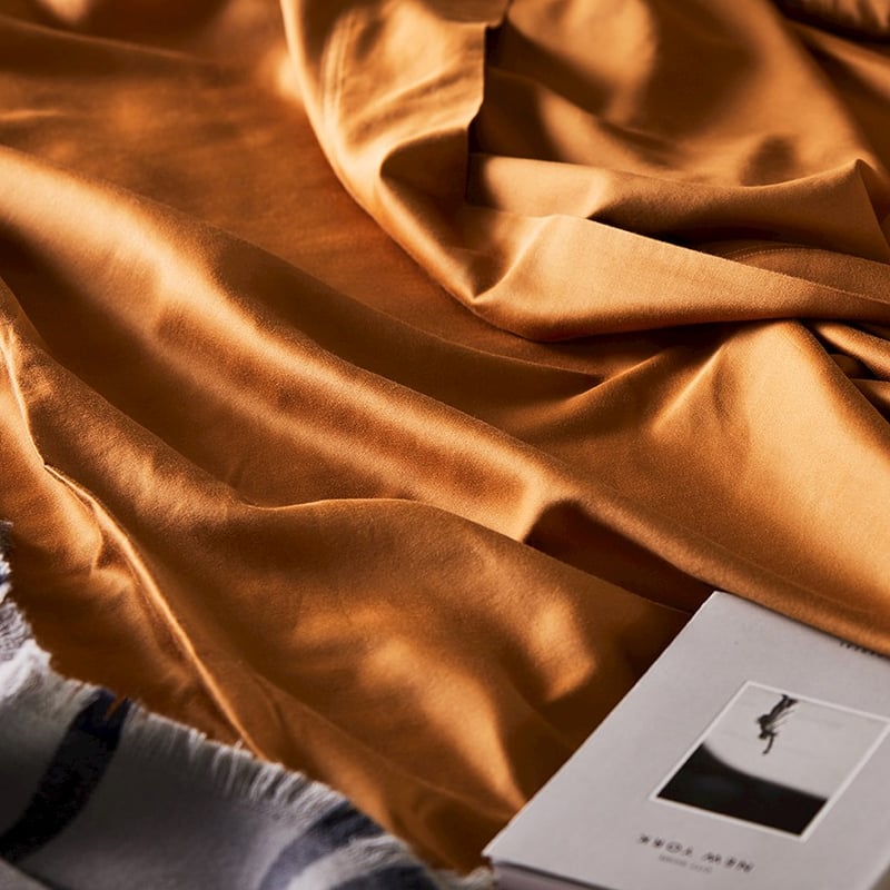 Organic Cotton Sateen Hazel Sheet Set 