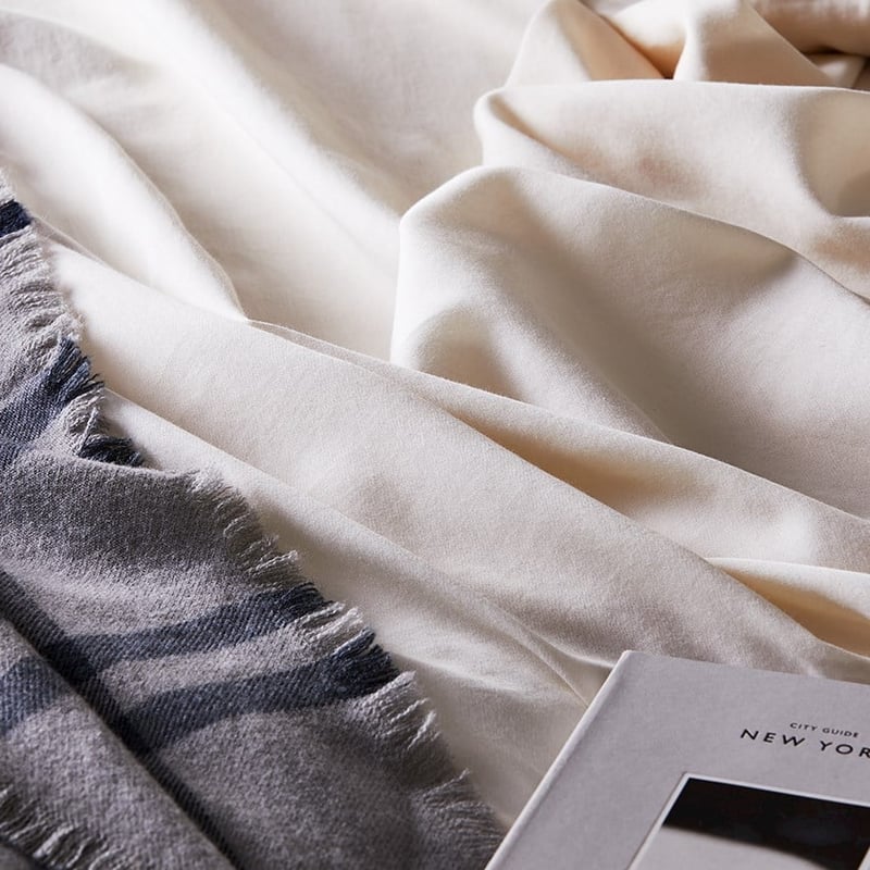 Organic Cotton Sateen Natural Sheet Set 