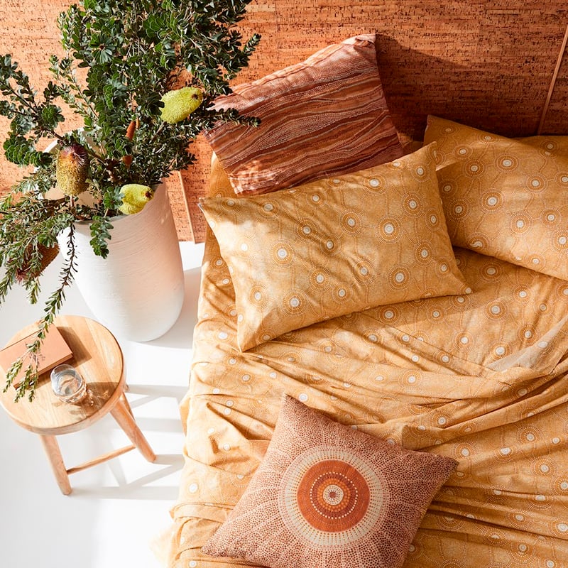 Brad Turner Bindim Sheet Set Single Ochre SS