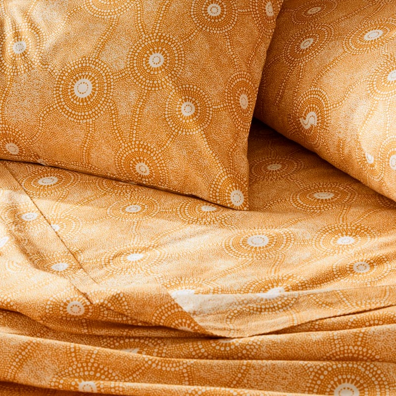 Brad Turner Bindim Sheet Set Single Ochre SS