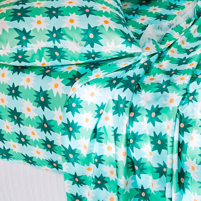 Togetherness Green Check Mate Sheet Set