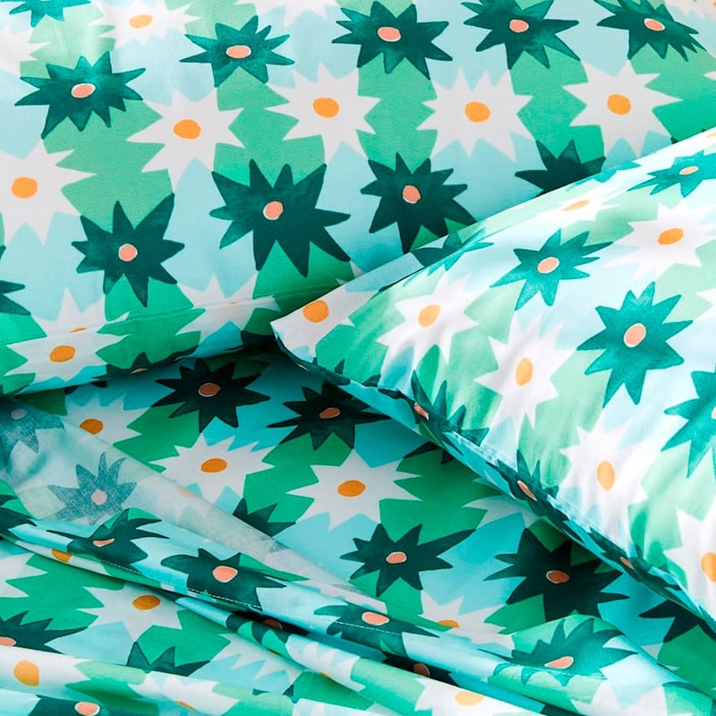 Togetherness Green Check Mate Sheet Set