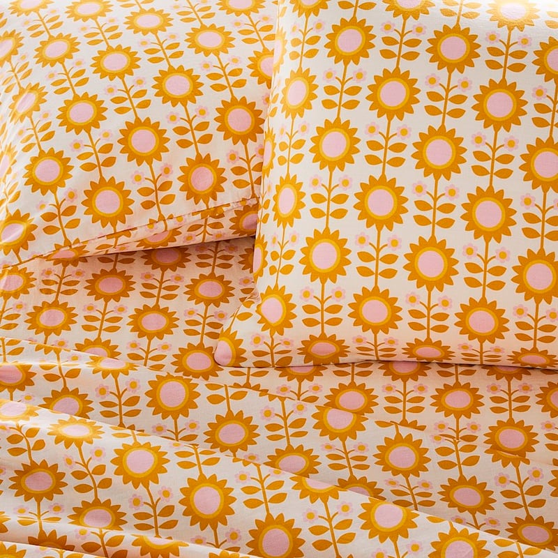 Printed Joni Floral Golden Sheet Set