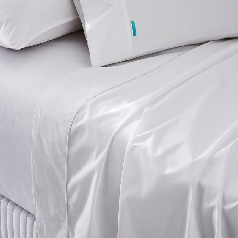 Fresh Cotton Percale White Sheet Set