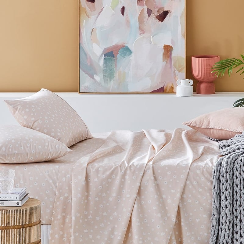 Fresh Separates Single Splatter Floral Fitted Sheet