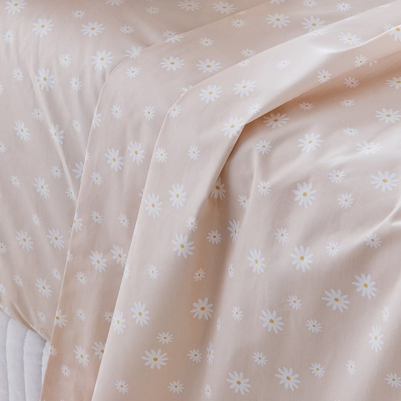 Fresh Separates Single Splatter Floral Fitted Sheet