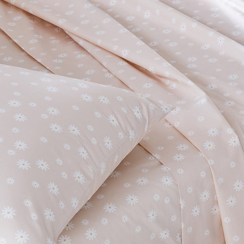 Fresh Separates Single Splatter Floral Fitted Sheet