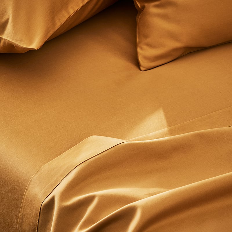 600TC Bamboo Cotton Honey Mustard Sheet Set