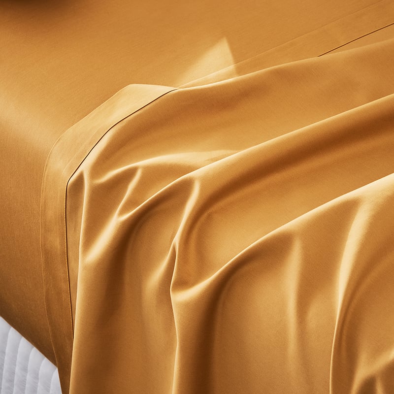 600TC Bamboo Honey Mustard Sheet Separates