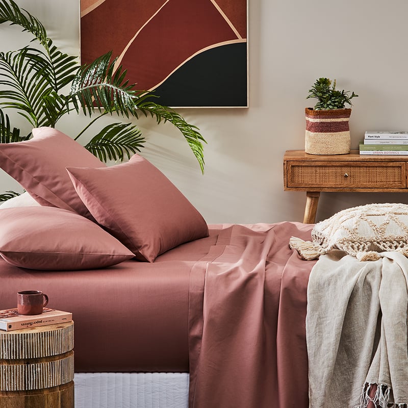 600TC Bamboo Rose Sheet Separates