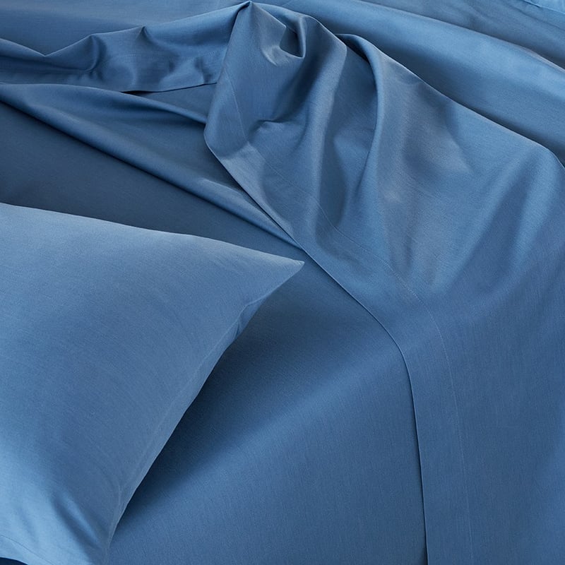 600TC Bamboo Cotton Steel Blue Sheet Separates